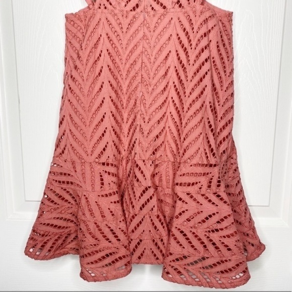 Bardot Revolve Aria Ruffle Eyelet Mini Dress NWT - Picture 13 of 15